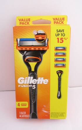 Gillette 047400692664 Fusion 5 1 Razor And 4 Cartridges - Free Shipping