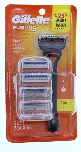 Gillette 047400694668 Fusion 5 Mens Blade Razor With Refill Cartridges