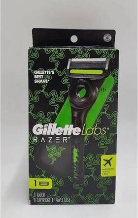Gillette 047400697553 Gillettelabs Limited Black Mens 5 Blade Reusable Razor Handle