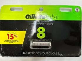 Gillette 047400697591 Labs 8 Cartridges New