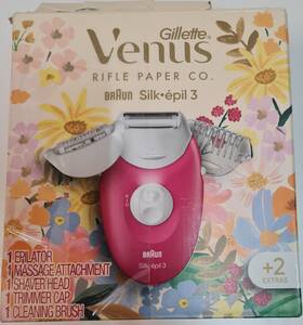 Gillette 069055137338 Venus Rifle Paper Co Braun Silk Epil 3 Electric Razer Open Box
