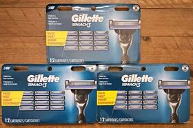 097655 Gillette Mach 3 Refill Blades 36 Packs Lot Of