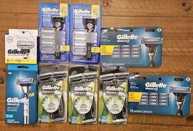 098765 Gillette Razors Mach 3 Proglide Skinguard Multi Lot Of 9