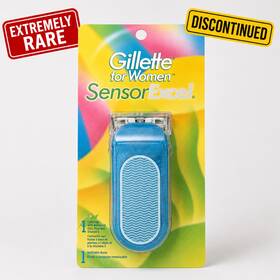 10027156 Gillette Sensor Excel For Women Handle Blade Refill Cartridge Blue Glitter Razor