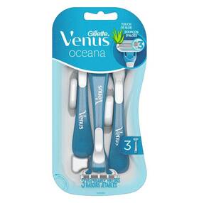 1445519 Gillette Venus Oceana 3-blade Disposable Razor S - 3-pack