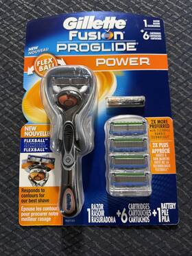 1shaver Gillette Original Fusion Proglide Power 6 Refill Razor Blade Cartridge
