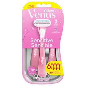 20172162 Gillette Share Venus Sensitive Womens Disposable Razors 6 Pk