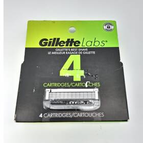 21126989 Gillette Labs Stainless Steel Razor Blade Refill Cartridges 5 Blades 4 Pack