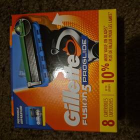 21136137 Gillette Proglide Razors Blade Refill Lubrastrip And Trimmer Men 8 Cartridges New