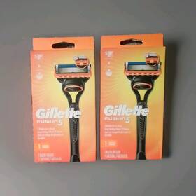 21147912 Gillette Lott Of 2 New In Box Gillettte Fusion 5 Mens Razor 1 And Cartridge Each