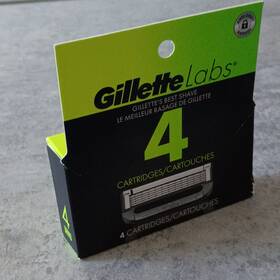 21183909 Gillette Labs Stainless Steel Razor Blade Cartridges 4-pack For Handles
