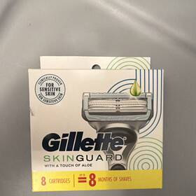 21300103 Gillette Skinguard 2-blade Cartridges Fits Fusion Proglide And Shield 8 Pack