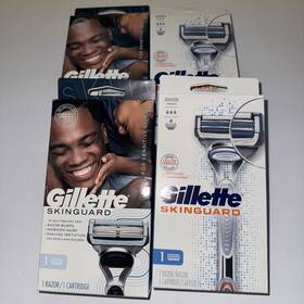 4010a17400 Gillette Skingaurd Sensitive Skin 1 Razor Cartridge -lot Of 4