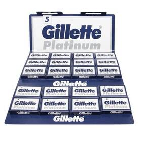 4353221929 Gillette 100 Platinum Double Edge Razor Blades 20x5 Russia