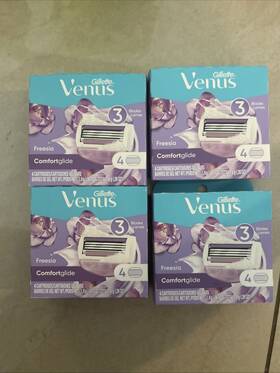 4740007106 Gillette 4 Pack Venus Comfortglide Freesia Cartridges Ea Free Shipping