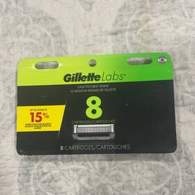 4740066759 Gillette Labs 8 Refill Cartridges Stainless Steel For Handles