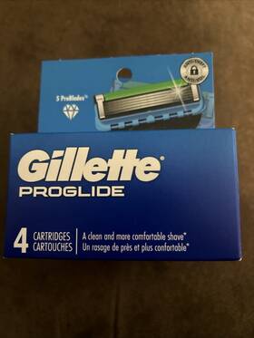 4catridges Gillette Proglide 4 Packages Total