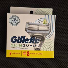 50838323l1 Gillette Skinguard Razor Refill Cartridges 8 Pack 2 Blades For Men Face