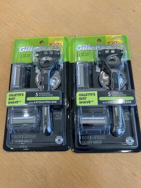 5115a17400 Gillette 2 Labs Cartridge Razor Exfoliating Bar 5 Blades Cartridges
