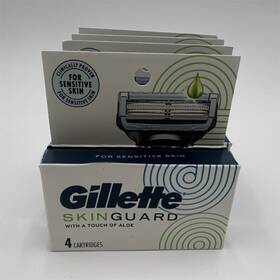52628323l1 Gillette 4-pack 2-blade Skinguard Sensitive Aloe Razor Refill Cartridges