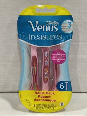 66781 Gillette 1 Pack Venus Design Edition 3 Blades 6 Count Razors