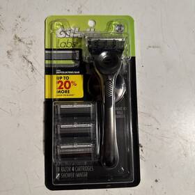697829 Gillette Labs Razor Set Includes 1 Handle 4 Cartridges And Shower Hanger