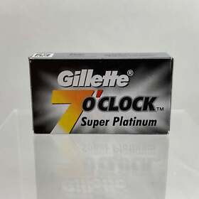 Gillette 7 Ofootclock Super Platinum Black Razor Blades 10 Count