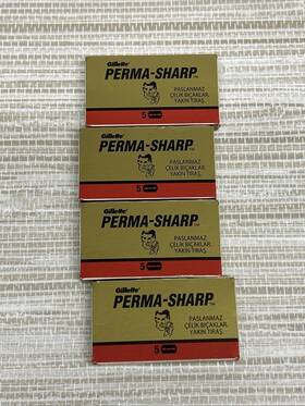 Gillette 702018005802 20 Double Edge Razor Blades Perma-sharp
