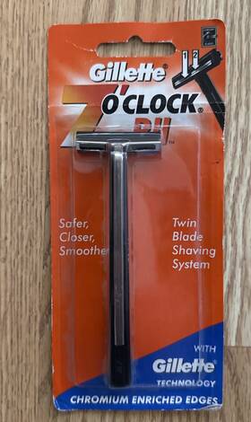 Gillette 702018033621 Trac Ii Metal Razor Cartridge Handle Fits Schick Super 2 Plus Shaver