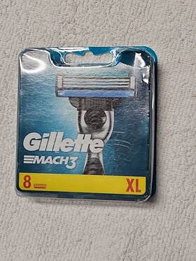 Gillette 702018263783 Mach 3 Xl Razor Blade 8 Pack Sealed