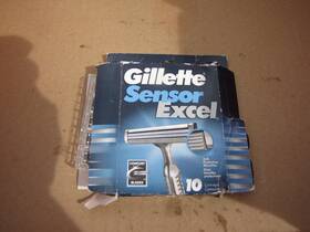 Gillette 702018417759 Sensor Excel Razor Blades Pack Of 10 Cartridges Package Is Open