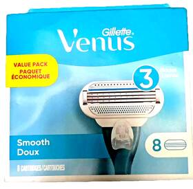 Gillette 705353093760 Venus Smooth Razor Blade Refill Cartridges 8 Ct. New