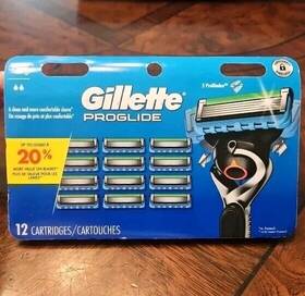 Gillette 785956663938 Proglide Mens Razor Blade Refill Cartridges - 12 Count 5 Design