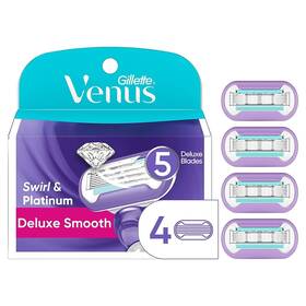7s1z Gillette Venus Women Razor Blade Refills Swirl Extra Smooth 5 Blades-4 Count