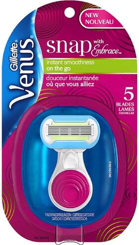 80235156 Gillette Gilette Venus Snap With 5 Blades For Women Portable Razor Cartridge 1 Ct 2 Pack