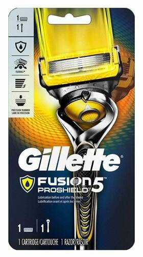 80265717 Gillette Fusion Proshield 5 Mens Razor 1 Cartridge Precision Trimmer 3 Pack