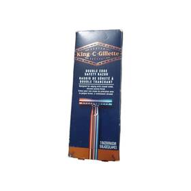 81245667 Gillette King C. Mens Double Edge Safety Razor 5 Refill Blades