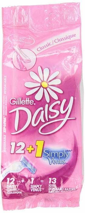 Gillette 883912364701 Daisy Classic Disposable Womens Razor Smooth Strip 12 Count Pack Of 2