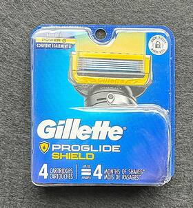 90240017 Gillette Proglide Shield Razor Blade Refills 4 Cartridges New And Sealed