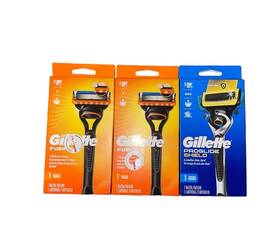 Gillette 902430904629 Lot Of 3 - Fusion 5 And Proglide Shield Men Razor 1 Cartridge