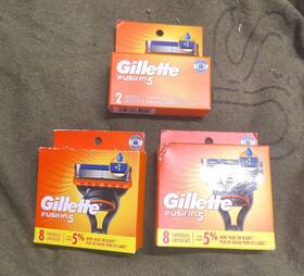 90287373 Gillette Fusion 5 - Razor Blade Refills Lot 18 Cartridges Total New Sealed