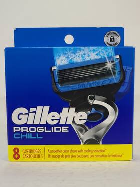 90323033 Gillette Mens Fusion Proglide Chill 5 Razor Blade 8 Cartridges Refills
