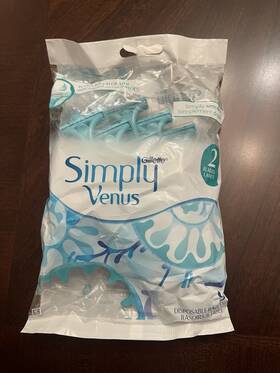 91224838 Gillette Simply Venus 2 Blades Disposable Razors With A Touch Of Aloe 9 Ct