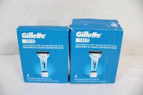 93134217 Gillette 8 Pack Of P&g Tre Disposable Razors With Shave Gel New A291