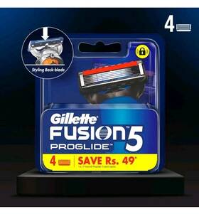 97554082 Gillette Fusion 5 Proglide Shaving Blades For Razor - 4 Cartridges Usa Seller