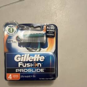977819 Gillette Fusion Proglide Refill Cartridges Stainless Steel 5-blade 4 Pack