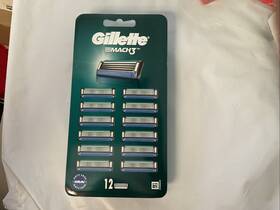Mach3 Gillette 987176102232 Mach 3 12 Count Refill Razor Blade Cartridges For Men