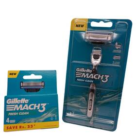 Mach3 Gillette 987176198198 Mens Razor Handle 5 Refill Cartridges