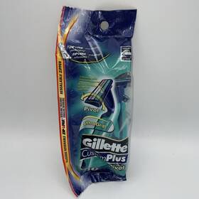 99641088 Gillette Customplus Pivot Disposable Razors Comfort Blades - 10 Ct New