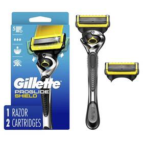 D0102h5qa9x Gillette Proglide Shield Mens Razor Handle 2 Blade Refills Silver